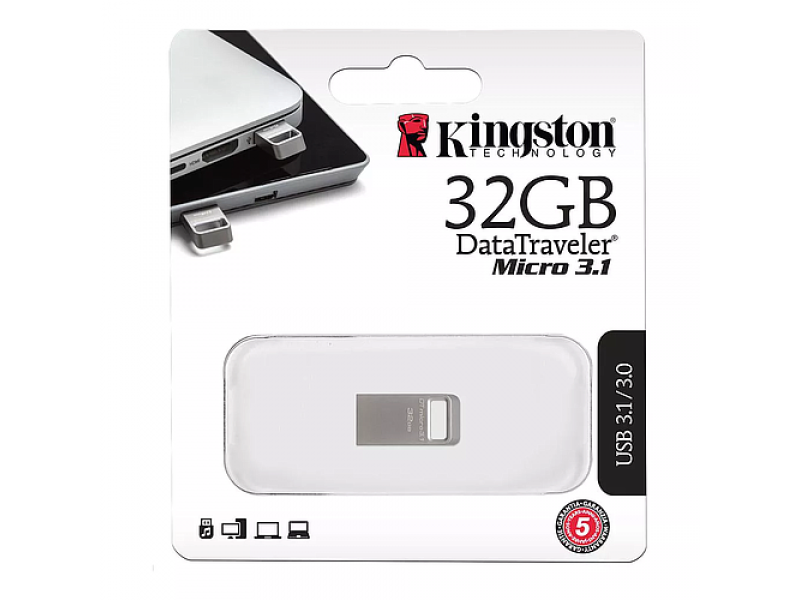 მეხსიერების ბარათი Kingston Type-A 32 GB(DTMC3/32GB)